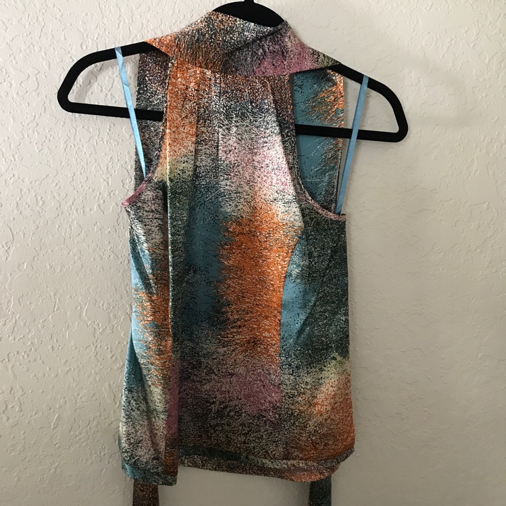 BCBG silk halter top